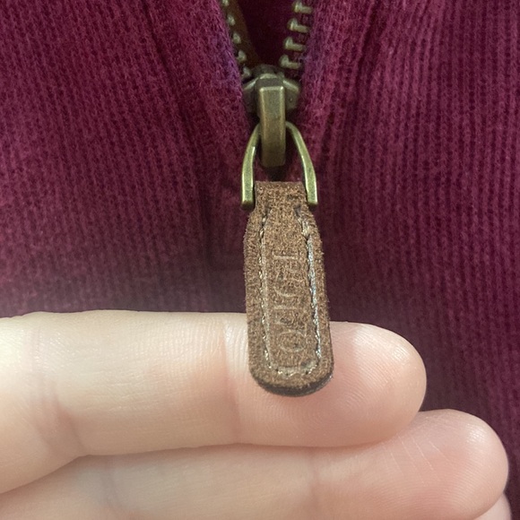 Polo Ralph Lauren 1/4 Zip Sweater Estate Rib Pullover Mens Size M Burgundy EUC - Picture 3 of 9